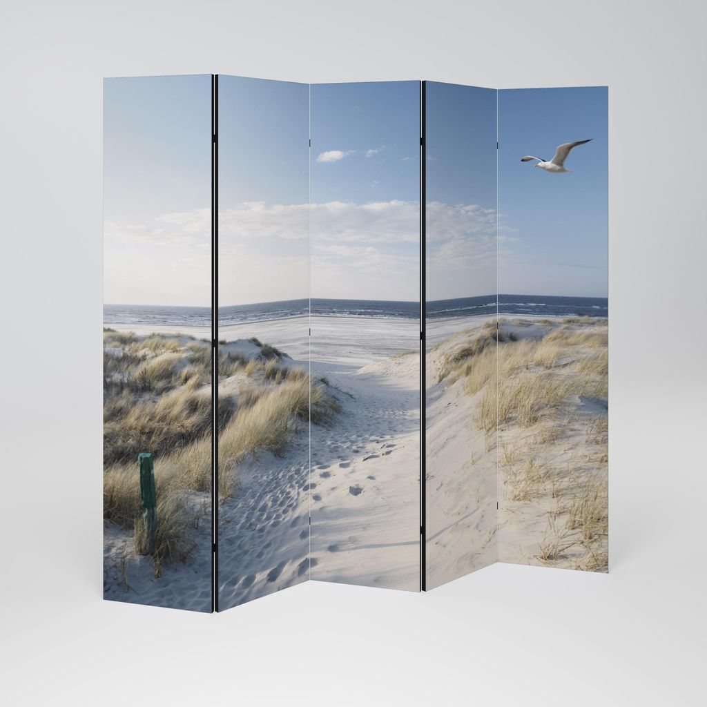 SpaceRebels Paravent Raumteiler - 5-teilig Raumtrenner, Druck 1-Seite - Raumtrenner - Trennwand Wohnung - Room Divider - Spanische Wand Deko Modern...