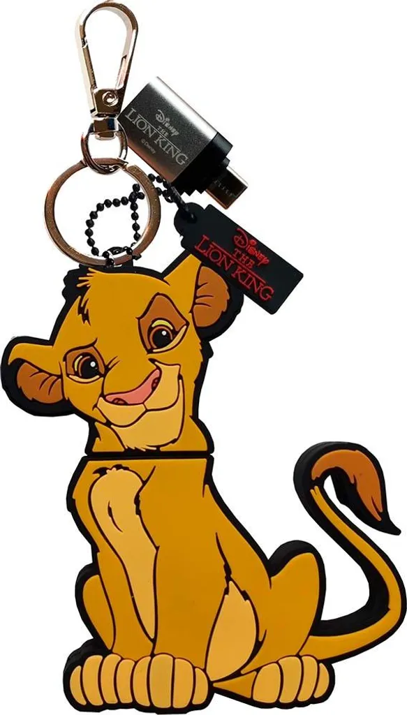 Chiavetta USB 3.2 32GB Antidanni Wondee Simba - Portachiavi Giallo