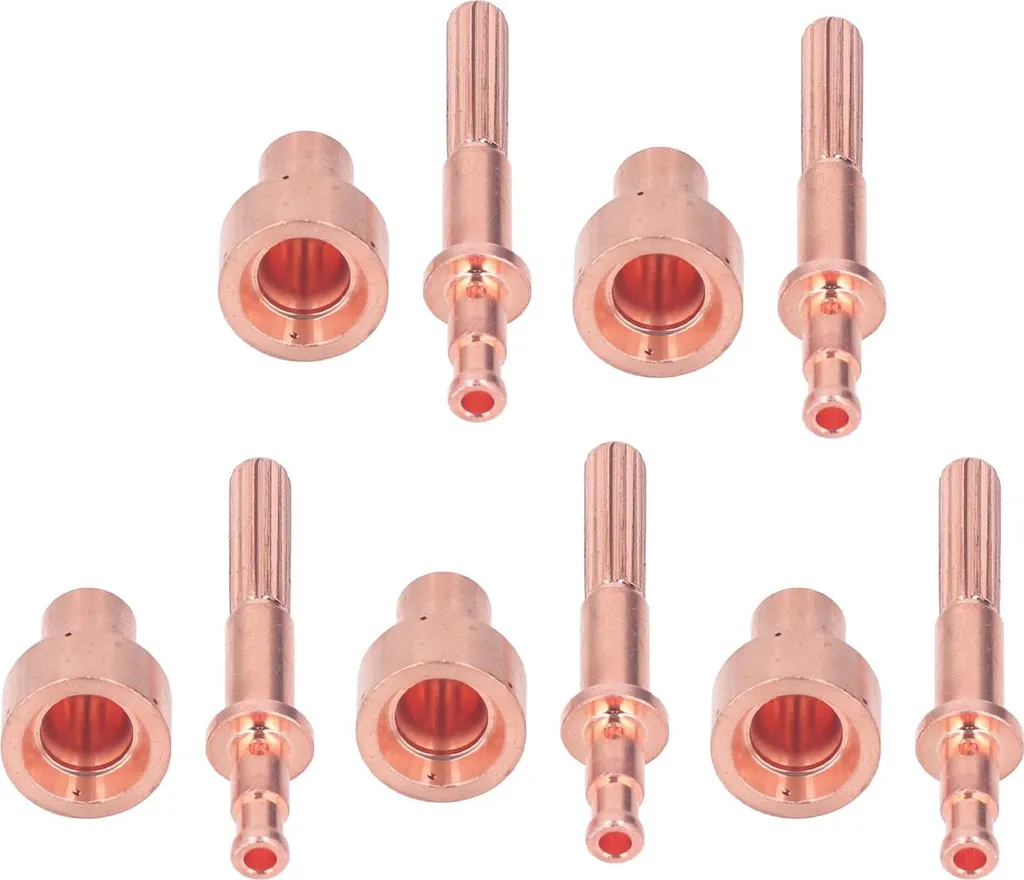 Kit 10 Consommables Plasma MC60 MC100 en Laiton, Électrode et Buse Pro - 9