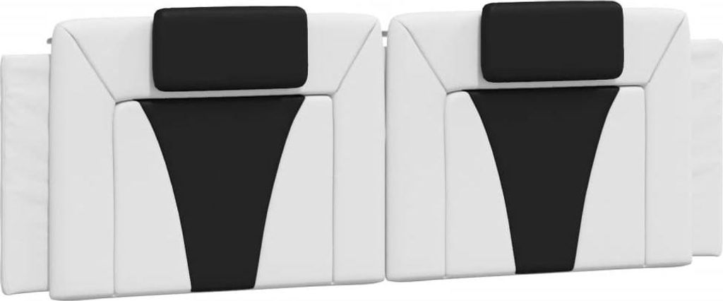 vidaXL Kopfteil-Kissen "Viana" Weiß und Schwarz 160 cm Produktbild 