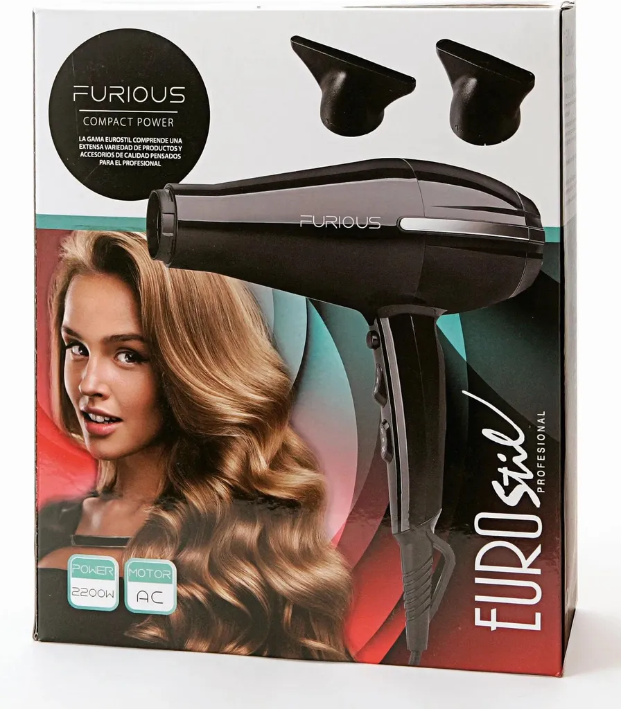 Sèche-cheveux Professionnel Compact Eurostil Furius 2200W Puissant