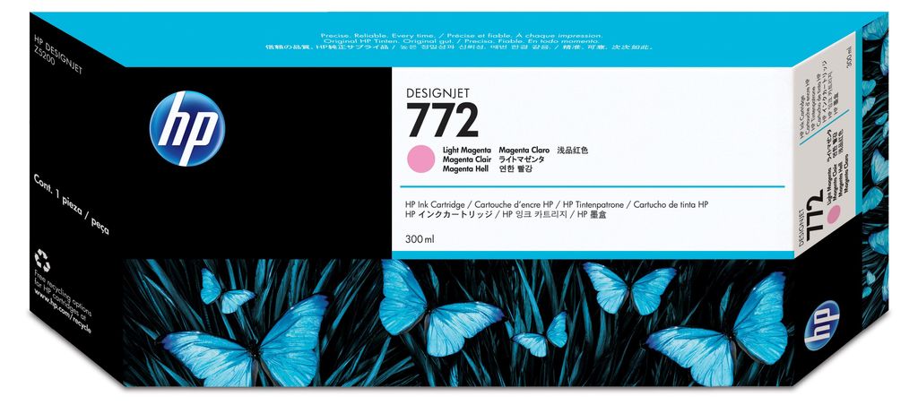HP 772 Tintenpatrone Hellmagenta 300 ml DesignJet Z5200 Produktbild 