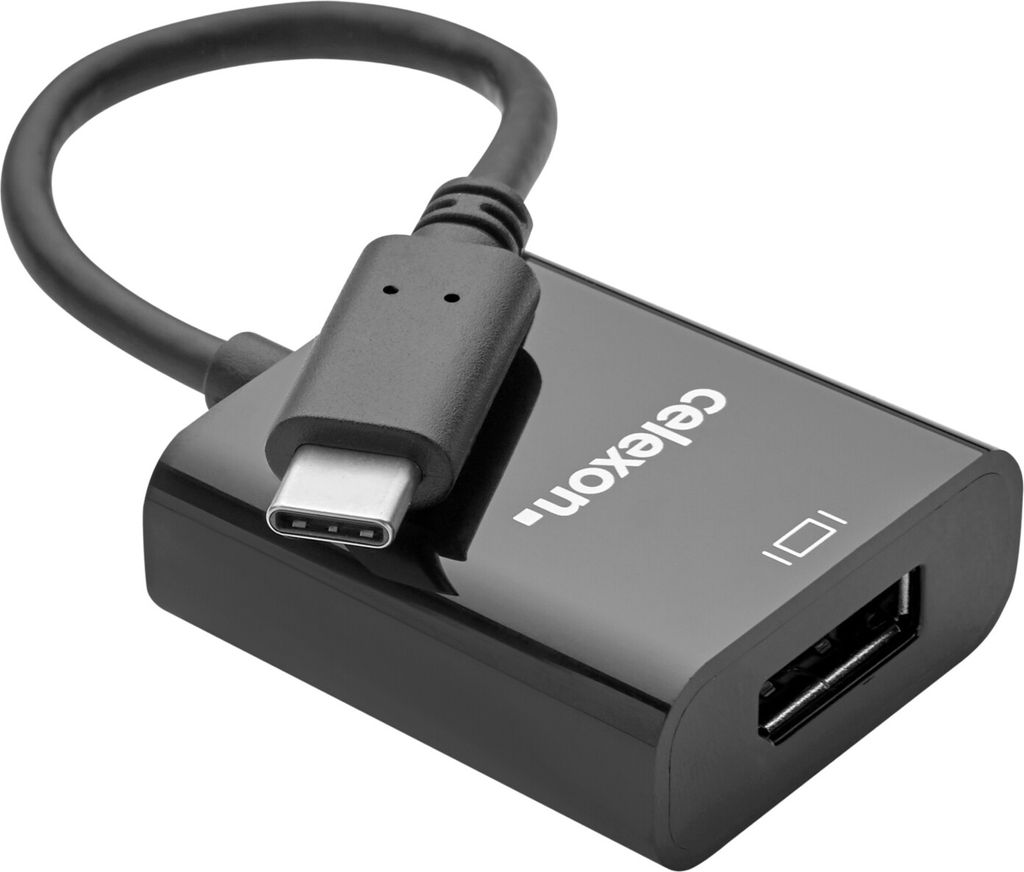 celexon USB-C auf DisplayPort M/F Adapter, schwarz
