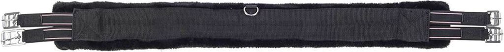 HKM Sattelgurt Teddy Langgurt Schwarz/ Schwarz 135 cm