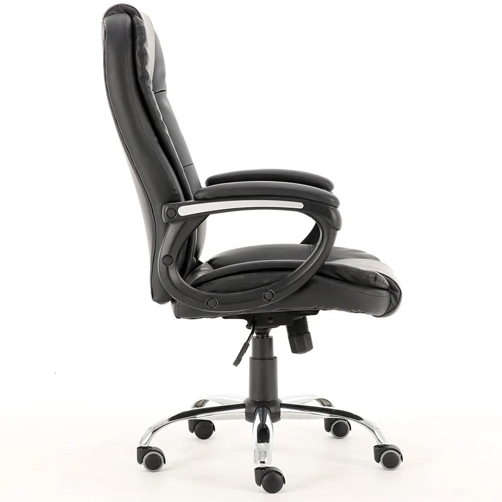 Fauteuil de bureau pivotant RAGMAR noir - Siège de travail ajustable