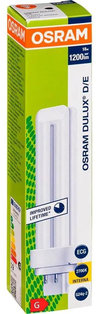 Osram DULUX D/E, 18 W, G24q-2, T11, 20000 h, 1200 lm Produktbild 