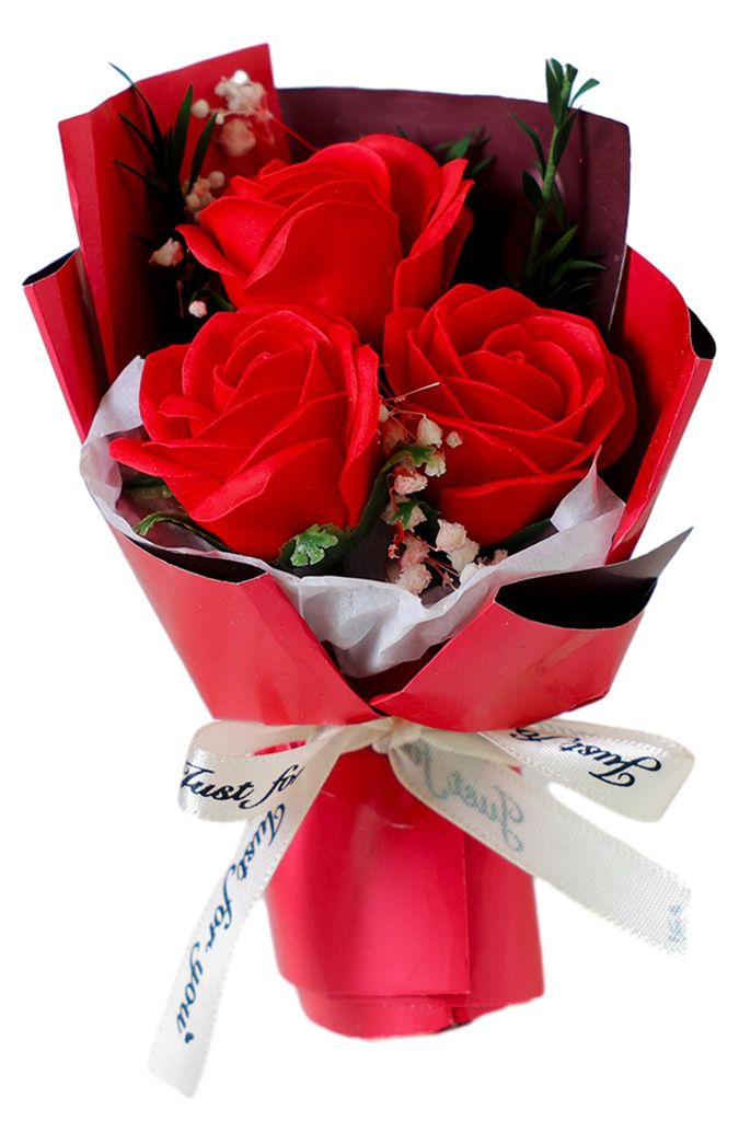 Mini-Kunstblumenstrauß, duftende Seife, Rosen-Sonnenblumen-Arrangement, konservierte Blumengeschenke für Frauen, Ehefrauen, Freundinnen