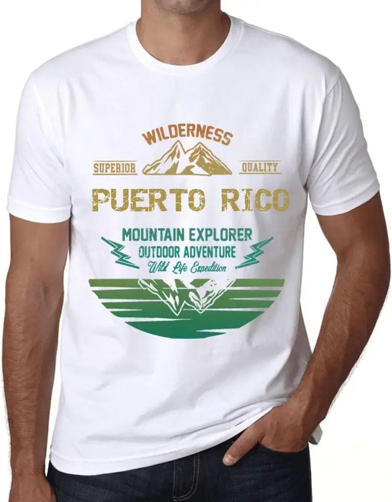 Herren Grafik T-Shirt Outdoor-Abenteuer Wildnis Gebirgsforscher puerto rico – Outdoor Adventure, Wilderness, Mountain Explorer Puerto Rico