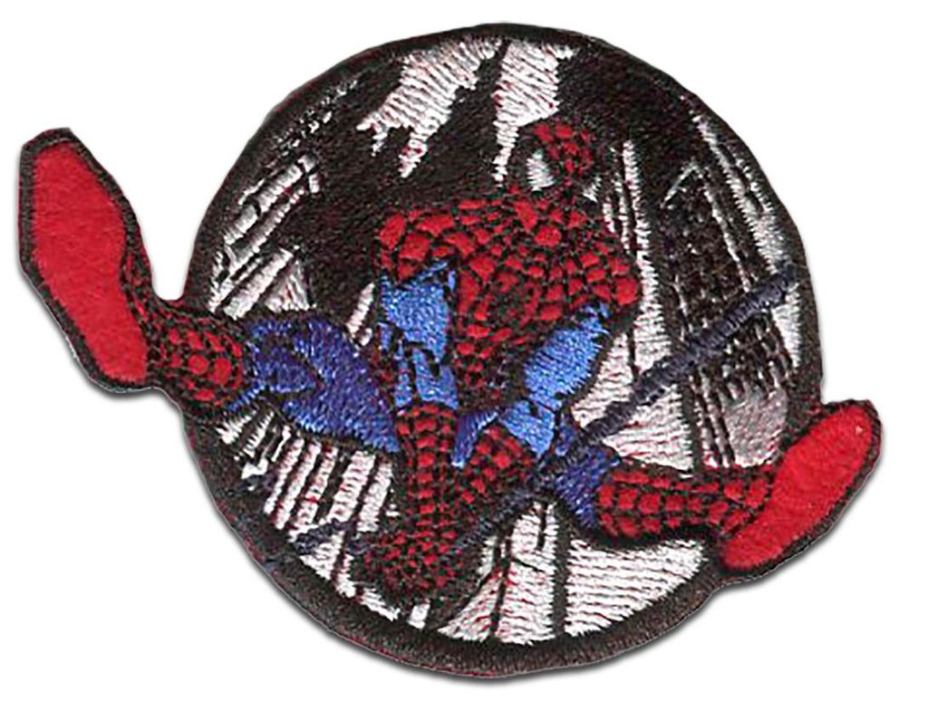 Marvel © Spiderman Comic Web City - nášivka, nažehlovací, Obrázek produktu 