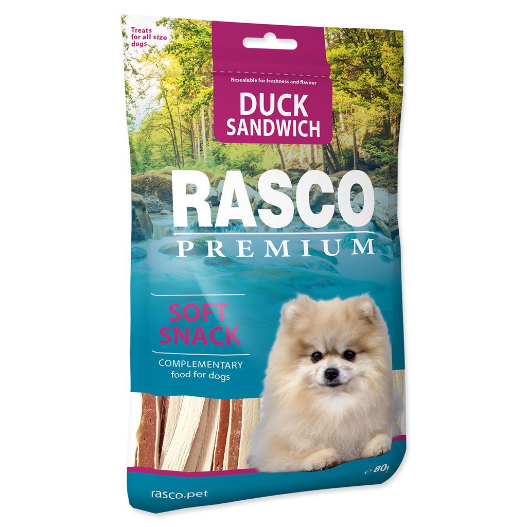 Rasco Premium Snack Ente mit Kabeljau, Sandwich 80g