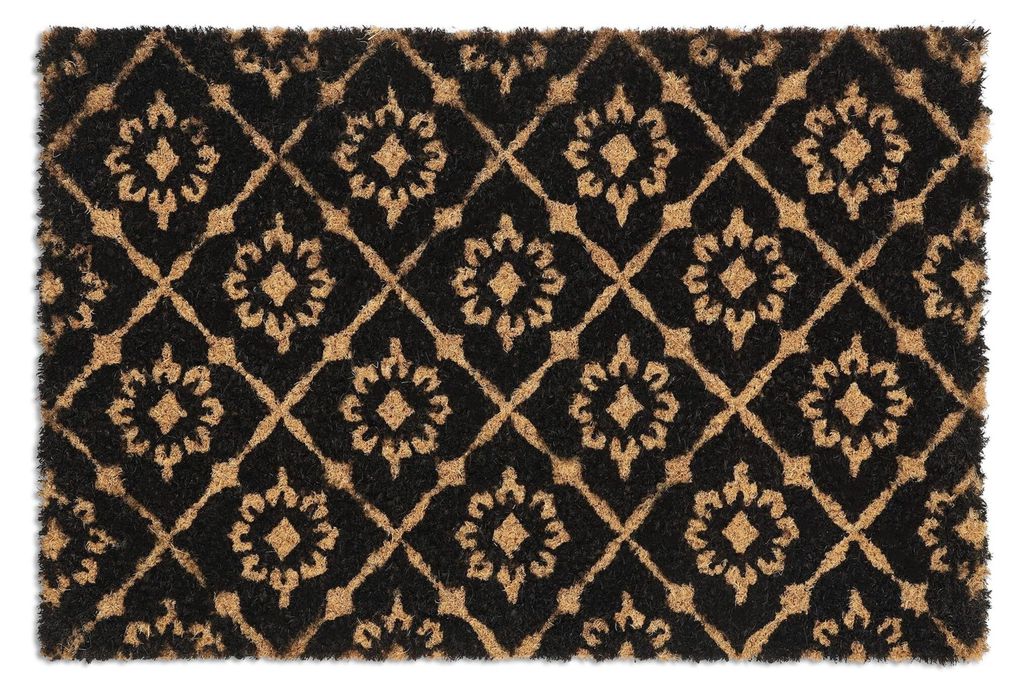 Tapis d'entrée Relaxdays en coco, 40 x 60 cm, motifs Image du produit 