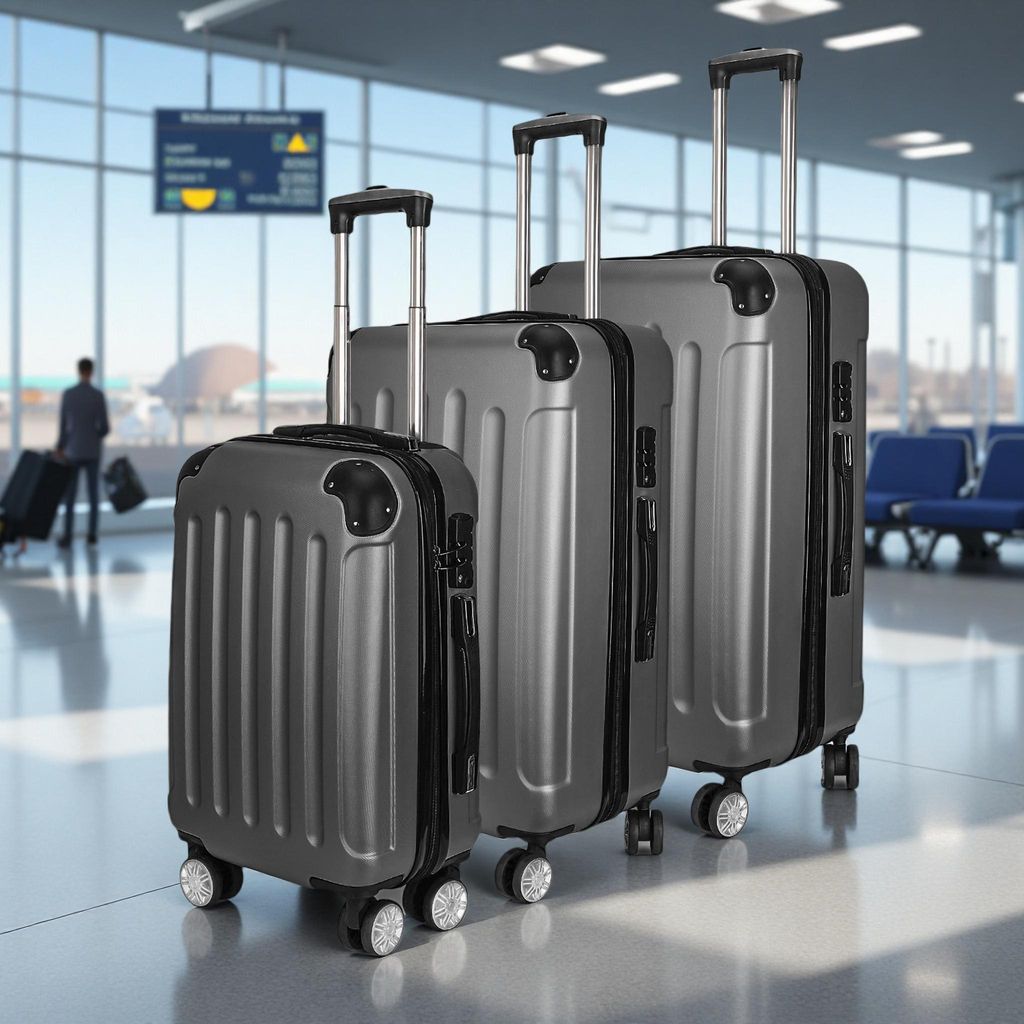 Set di valigie da viaggio INONEFT, 3 dimensioni, con Immagine del prodotto 