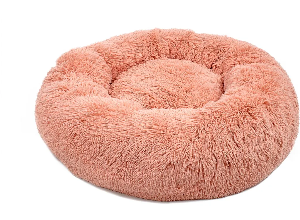 Cuccia lionto Donut Rosa 50cm: Comfort Antistress per Gatti e Cuccioli