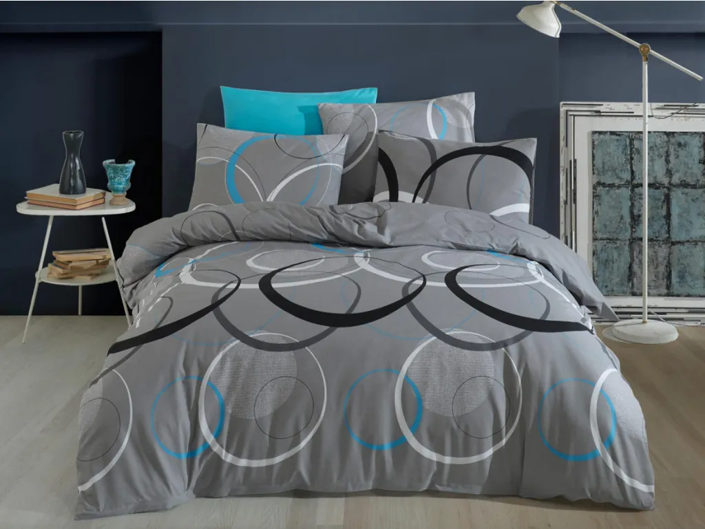 Biancheria Letto Lino Cotone Toronto Bluegrey 200x200 Termoregolante
