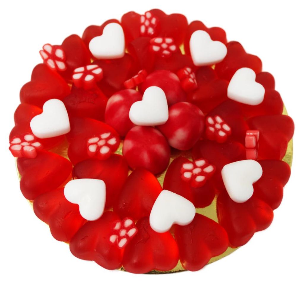 Gomme de fruit mini cœur pizza fruité doux scellé 230g Image du produit 