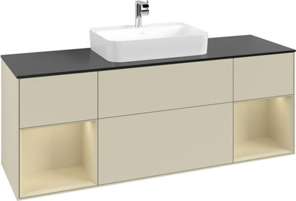V&B Waschtischunterschrank Finion 160x60, Pl b m, Rg si G m La, si G m Lac