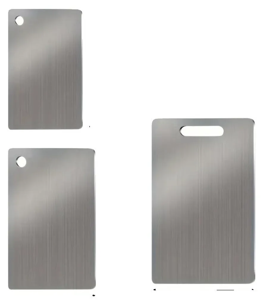 Planches à découper en inox sans BPA - Solution antibactérienne et durable