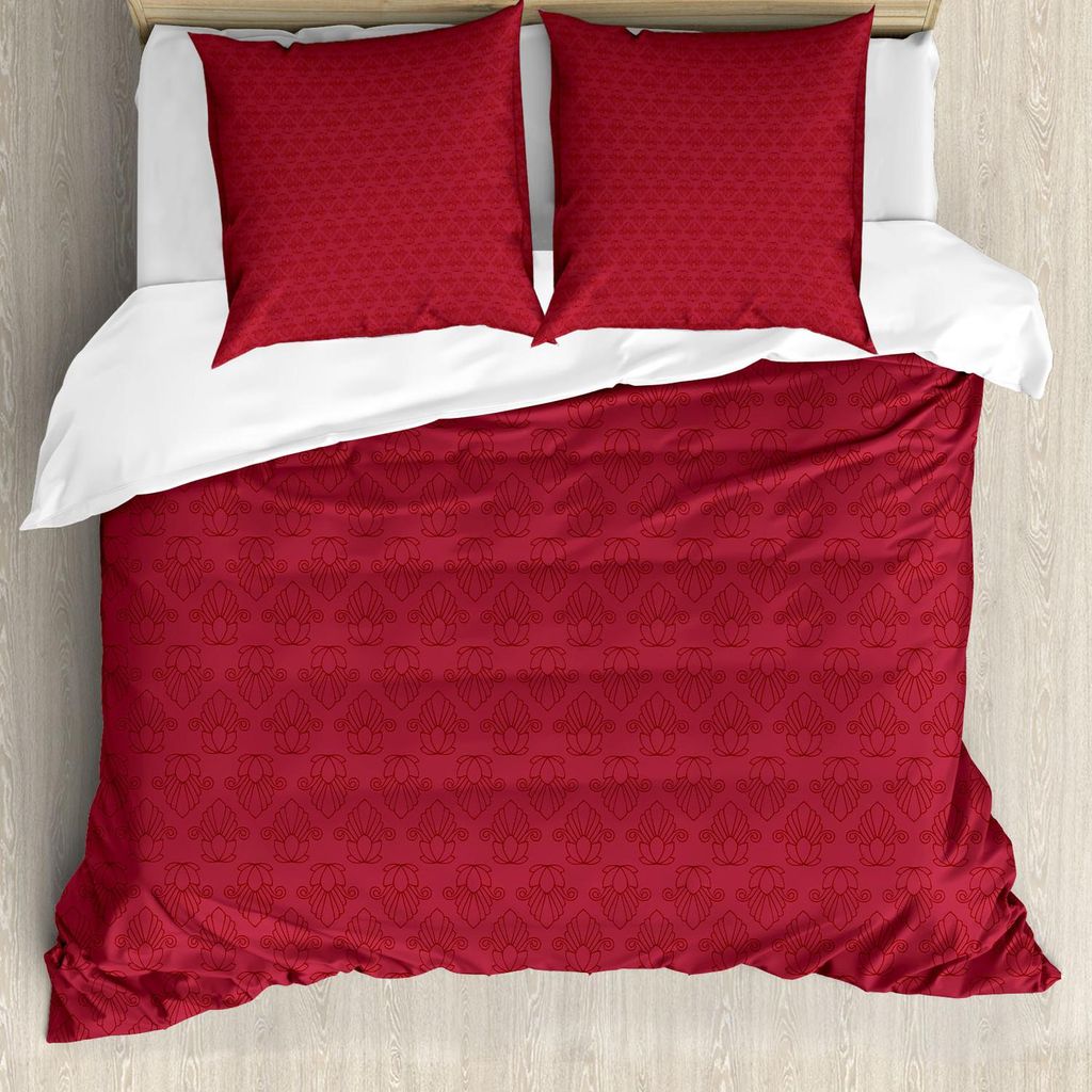 ABAKUHAUS 0 Bettbezug Set, 0, 155 x 220 cm + 80 x 80 cm, Blasser Kastanienbraun Rust