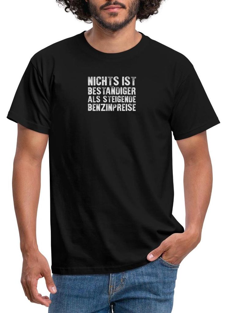 Spreadshirt Steigende Benzinpreise | Nichts Beständiger Als Steigende Benzinpreise Männer T-Shirt, S, Schwarz