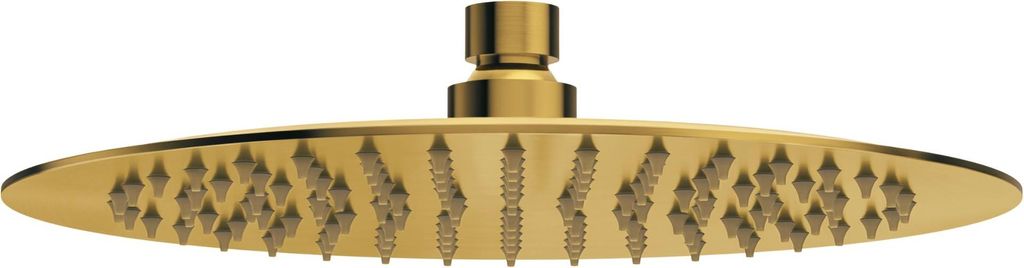 Balneo Regendusche aus Edelstahl gold rund | Regenduschkopf 25 cm CASCADE