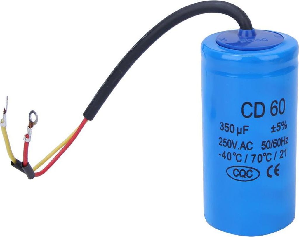 CD60 350μF 250V AC Motor Anlaufkondensator – Robuster Start- und Betriebskondensator für Haushaltsgeräte und Motoren