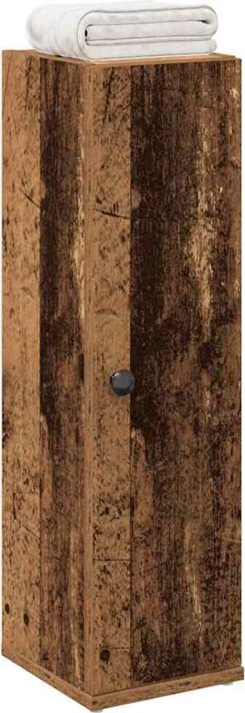 Maison Exclusive - Badezimmerschrank mit Rollenhalter Altholz-Optik 20,5x22x72 cm