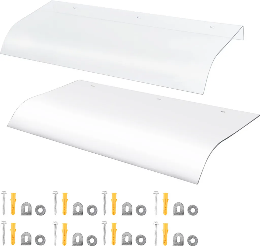 Pensilina Trasparente SWANEW 40x80cm | Baldacchino Design Moderno