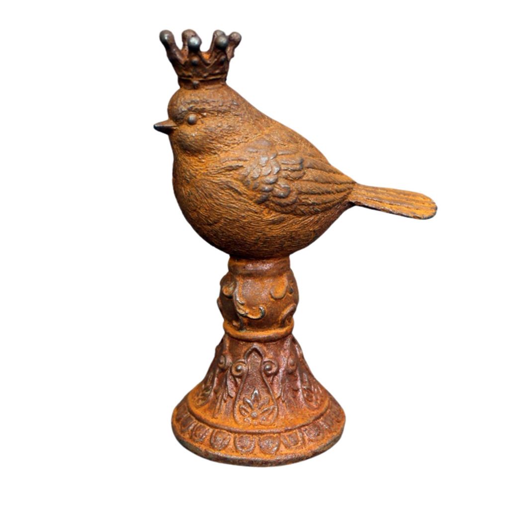 Gartenfigur Edelrost Zaunkönig Produktbild 