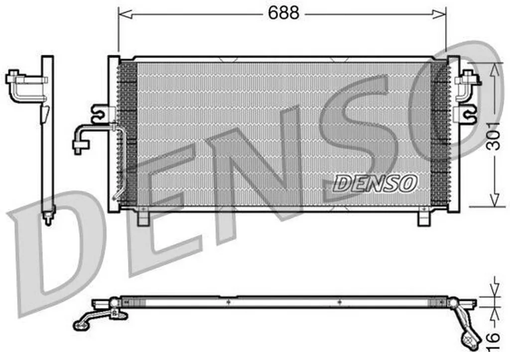 Condenseur climatisation DENSO DCN46004 - Haute performance Primera