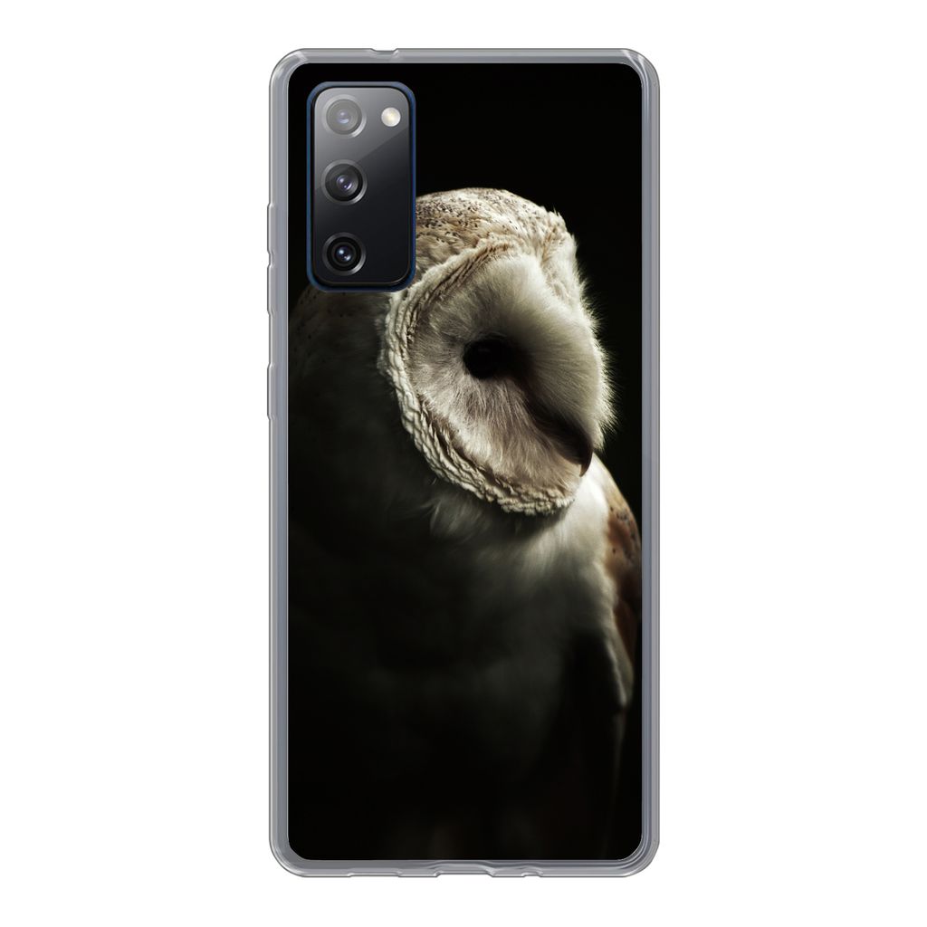 MuchoWow Handyhülle Schutzhülle Hülle für Samsung Galaxy S20 FE Eule - Vogel - Porträt Silikon Softcase Handy Hülle - Abdeckung