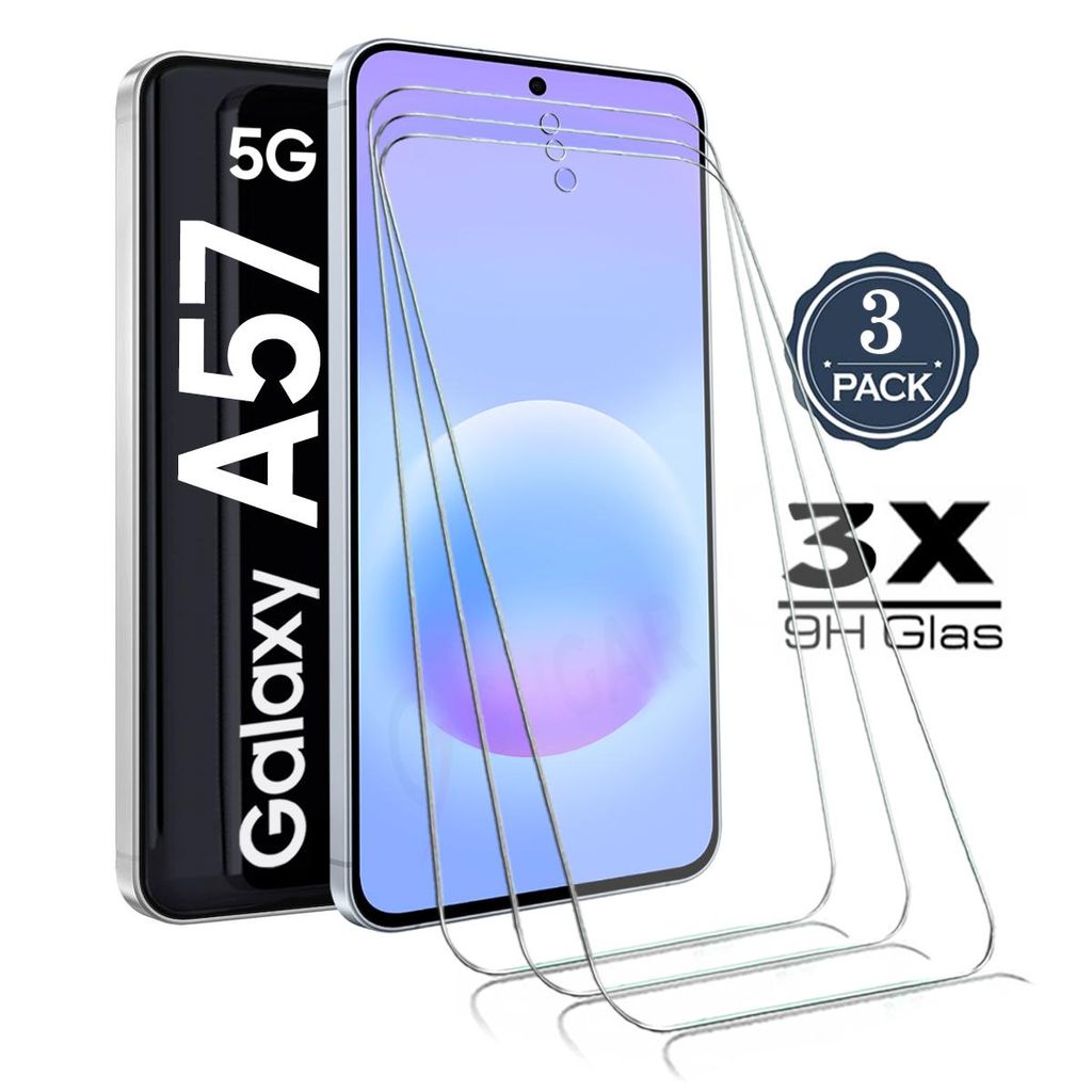 3X Für Samsung Galaxy A57 5G Panzerglas Glasfolie Display Produktbild 