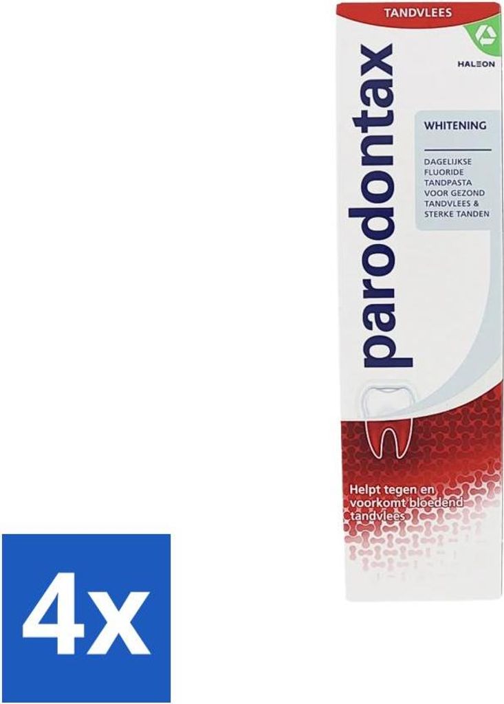 Parodontax - Zahnpasta - Aufhellend - 75ml - Vorteilspack - 4 Stücke