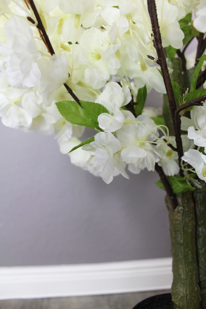 80 cm Weiß Künstlicher Kirschblütenbaum