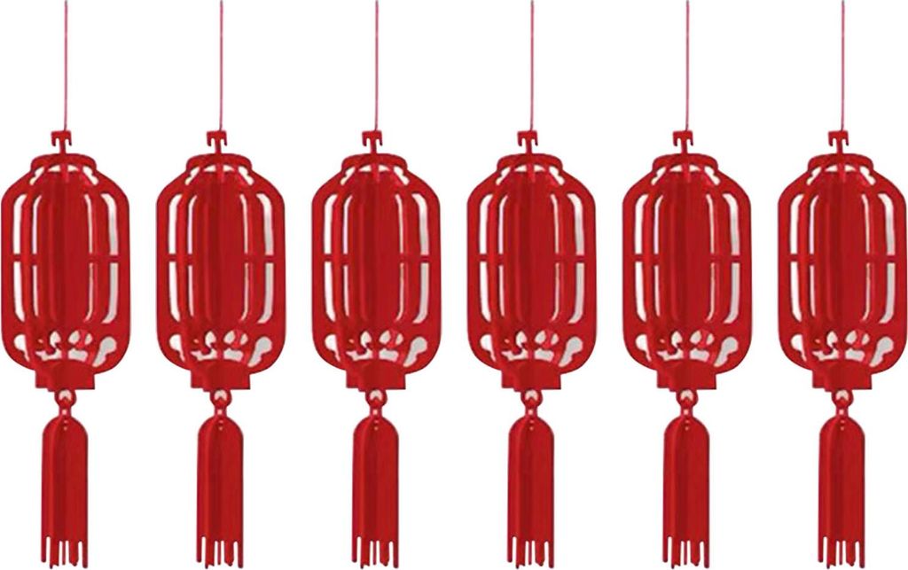 Frühlingsfest Dekoration, 6-teilig, Vliesstoff, für Aufhängung, Zuhause, Einkaufszentrum