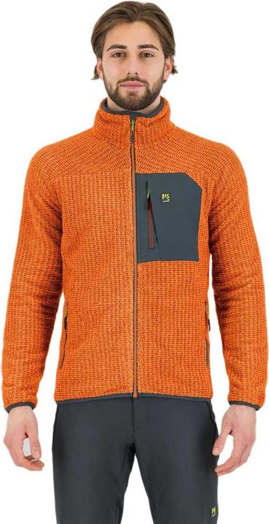 Karpos Rocchetta Evo Fleece Mit Durchgehendem Reißverschluss Orange XL Herren Orange XL