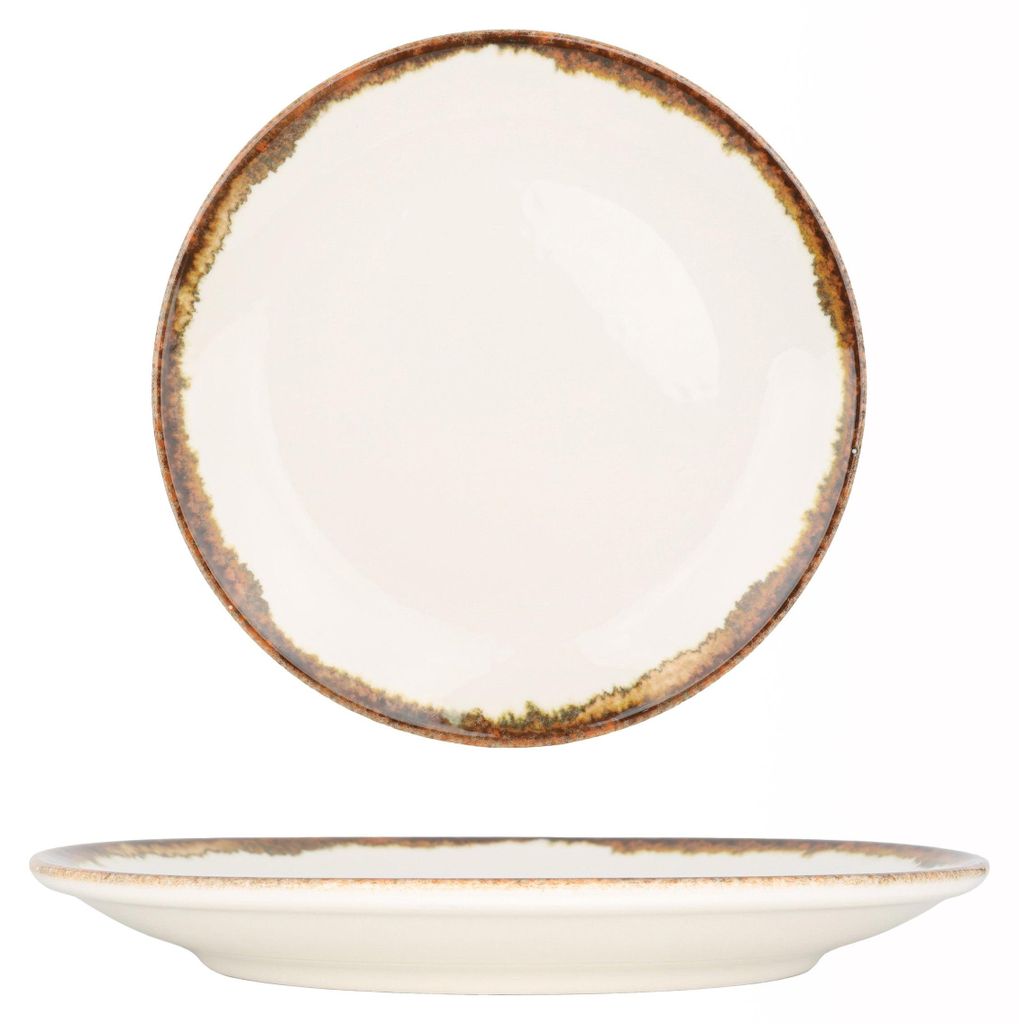 Kütahya Porselen Dessertteller - Fluer Amber - Porzellan - 19 cm