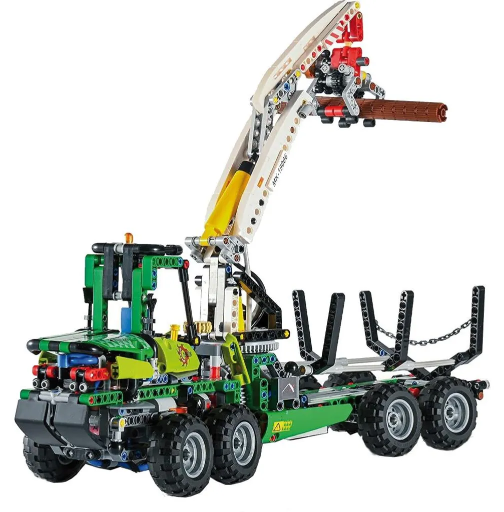 Mould King 19006 Machine Forestière Pneumatique RC Blocs de Construction