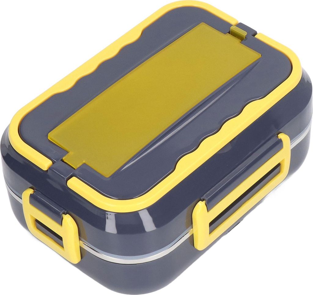 Beheizte Lunchbox Blau 1,5 Liter Edelstahlbeh?lter Stecker und spielen elektrisch fr Reisewagen EU 220V