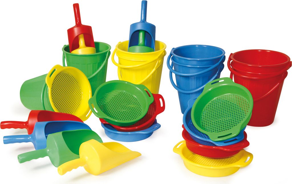 EDUPLAY 160187 Sandspielzeug, bunt, 24-teilig (1 Set)