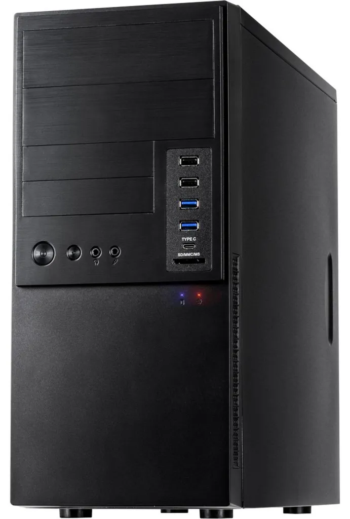 Boîtier PC Tour Inter-Tech IT-6865 Noir Compact avec USB-C en Façade - 2