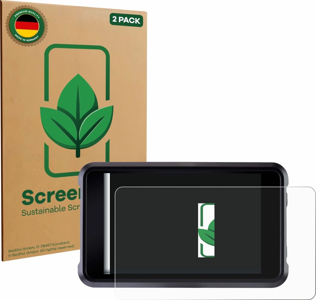 2x ScreenLeaf Schutzfolie für Atomos Shogun Classic nachhaltiger Displayschutz Display Schutz Folie Klar Transparent
