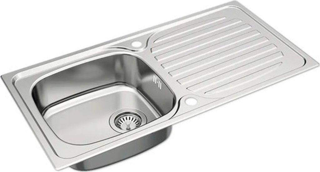 CENTA Spüle RIGIL 860 x 435 mm edelstahl Produktbild 