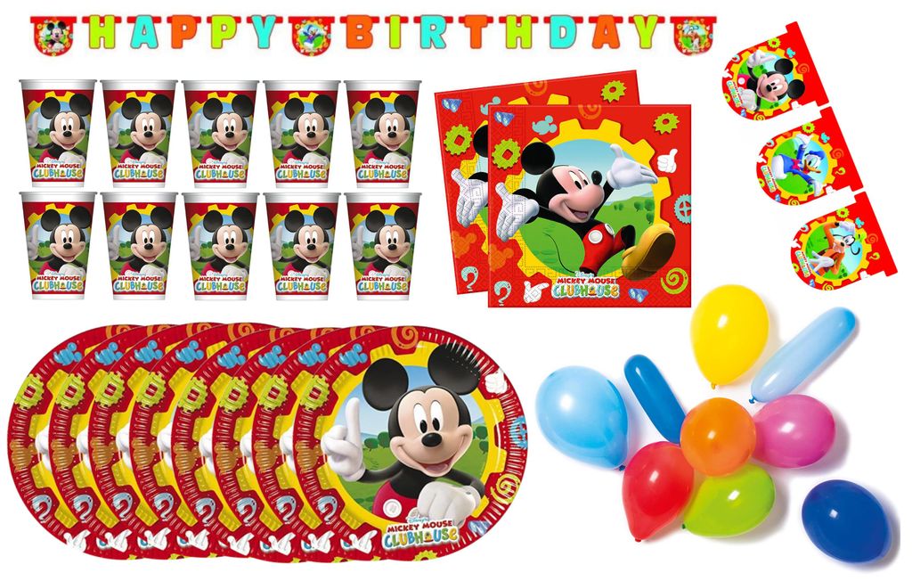 Micky Maus - Kindergeburtstags-Set II (50-teilig) Teller Produktbild 