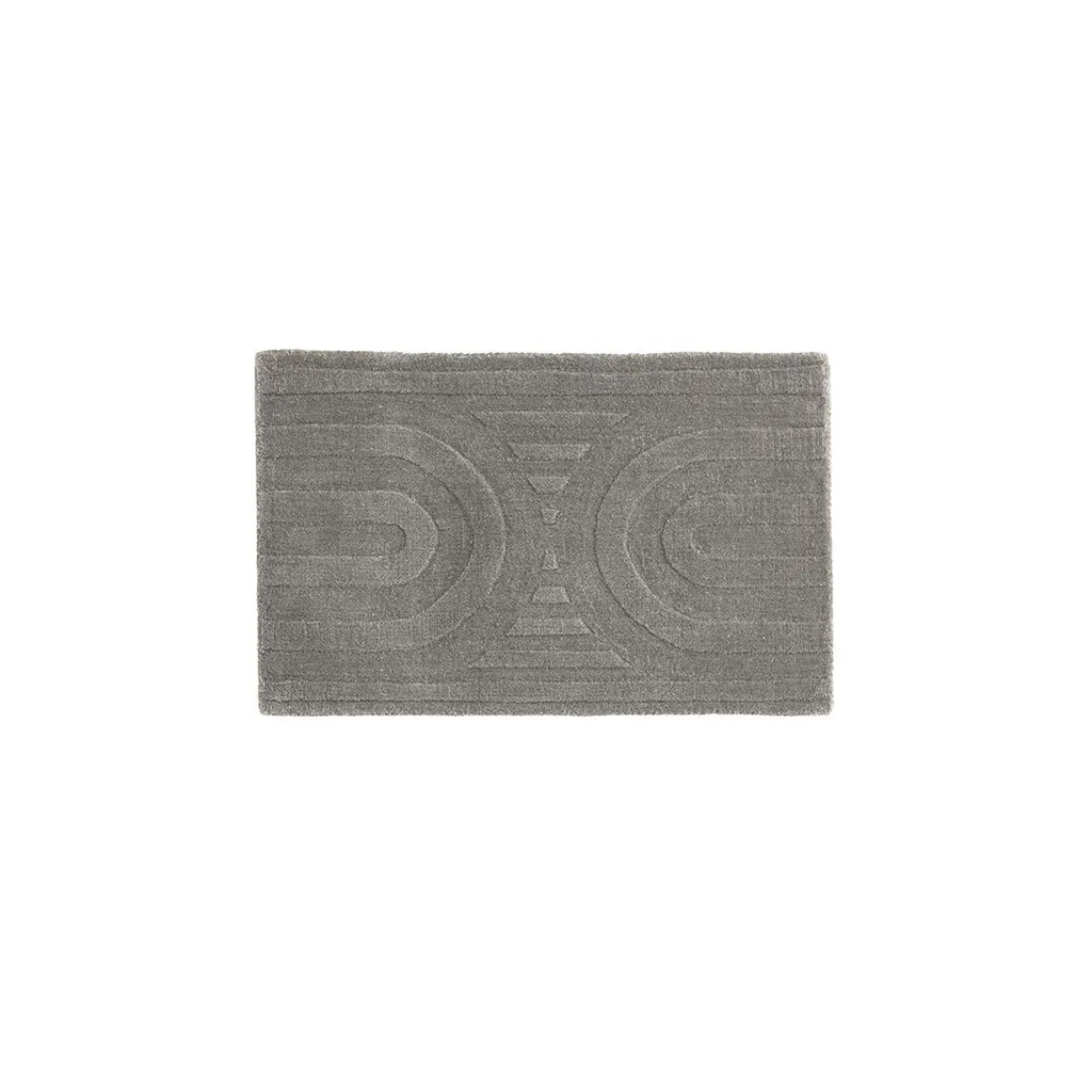 Tapis d'entrée Nora 80x50cm argenté : barrière efficace anti-saleté