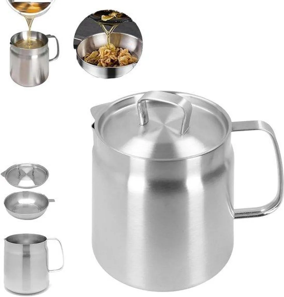 Séparateur de résidus d'huile et conteneur de stockage pour friture