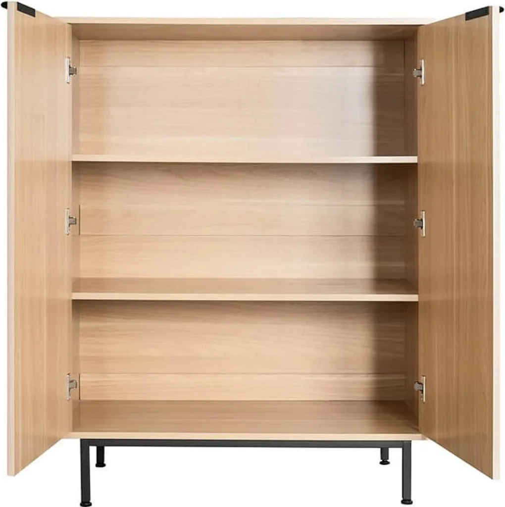 Buffet HOME DELUXE NYLA 115 x 90 cm - Commode de Salon Moderne Grise - 6