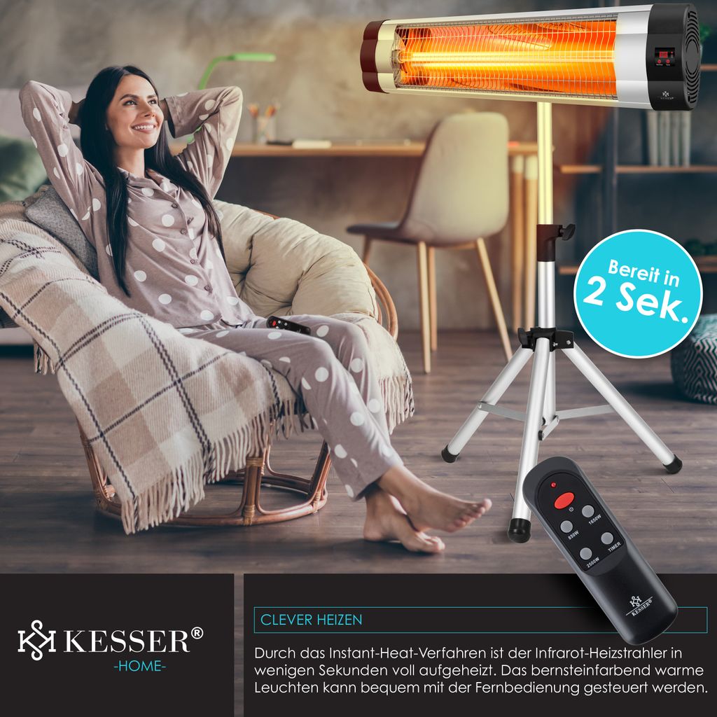 KESSER® Infrarotstrahler Heizstrahler Terrassenstrahler Produktbild 5