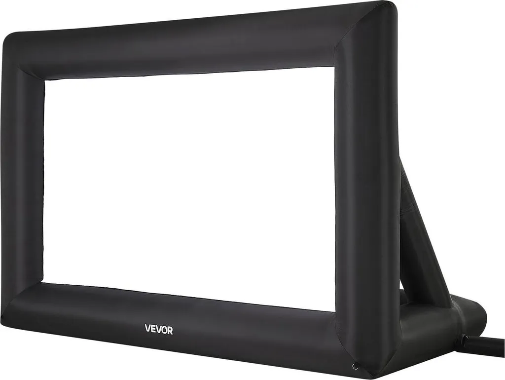 Écran de cinéma gonflable 16:9 haute densité 600D ultra résistant 16ft
