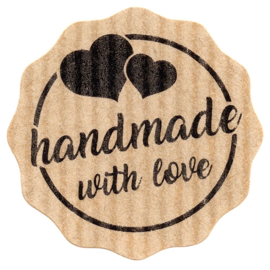Handmade With Love 30 Etiketten Sticker Aufkleber Für Geschenke
