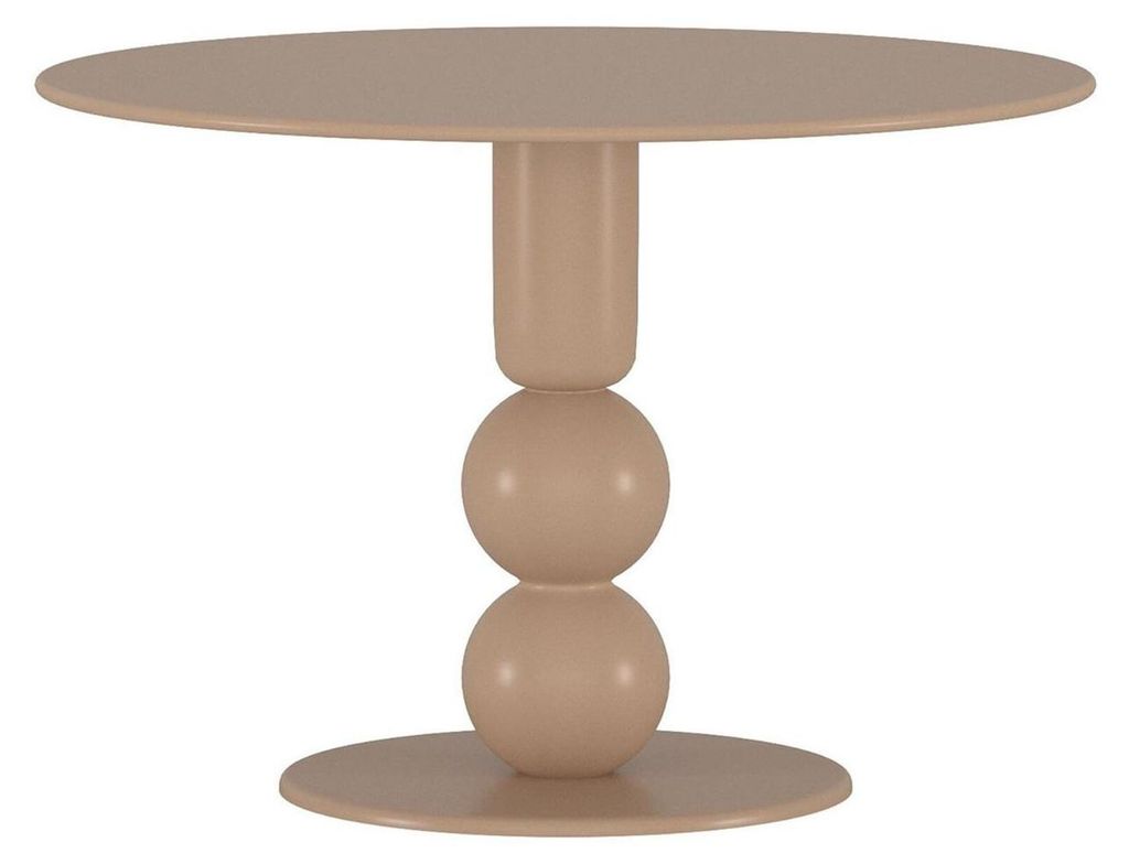 Boule table de salle à manger Ø110 cm beige. Image du produit 